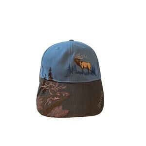 Idaho Blue Brown Cap Hat Strapback Moose Polar USA Share The Earth